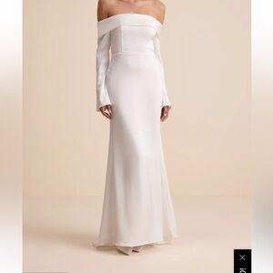 Lulus Off-Shoulder White Dress